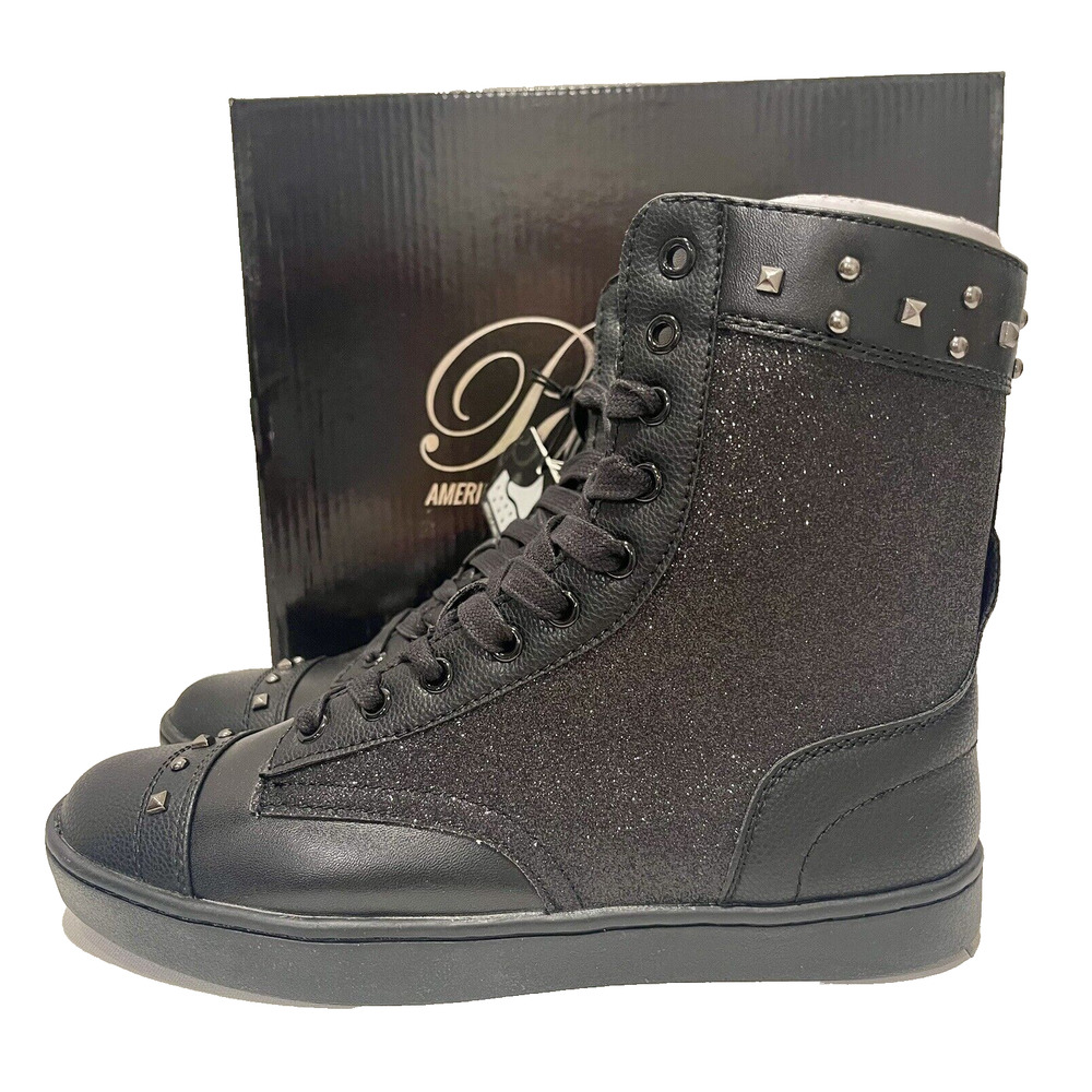 Pastry Womens Dance Military Glitz Boot Black Size 7 🔥NEW🔥 PA161020 Sparkle - Picture 5 of 16
